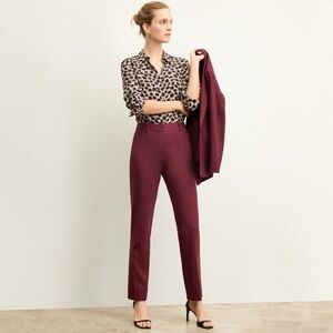 MM LaFleur Mejia - Burgundy Women's Pants